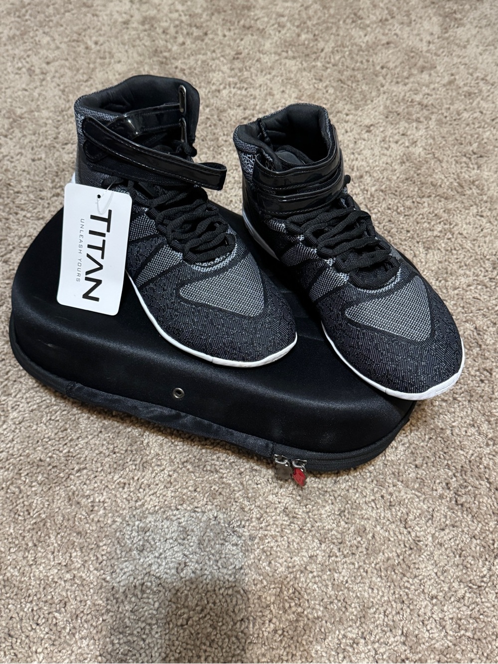 NFINITY women’s Black Athletic High-Top Cheer Shoes